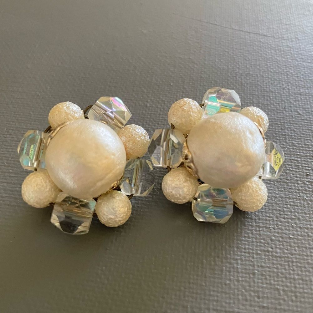 Vintage clip on earrings